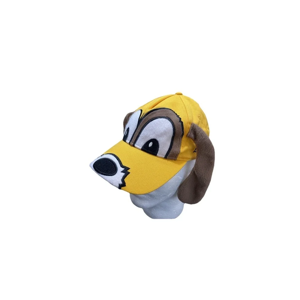 Aarons Lucky the Dog Youth Hat Cap #55 Racing Adjustable Floppy Ears Yellow Cute